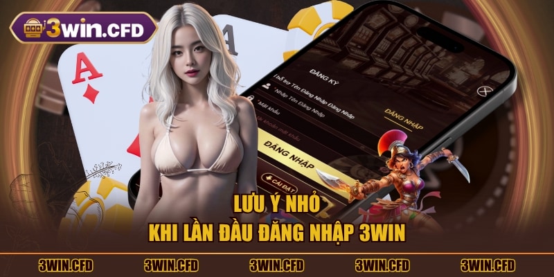 Lưu ý nhỏ khi lần đầu đăng nhập 3WIN
